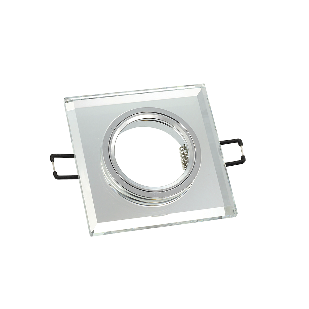 Mini Downlight Quadrado OVAL GU5.3 CRISTAL