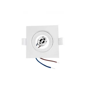 Mini Downligh embutida Quad,GU10-Φ75MM-Branco-Ajustável-RIKO-S