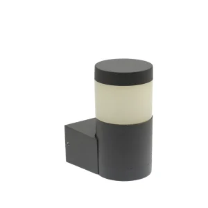 APLIQUE DE PAREDE 1X6W IP54 40K CINZA PATIO-1D
