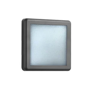 APLIQUE DE PAREDE 6W SMD-3EM1-IP65 PRETO LUCIA-S1