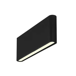 APLIQUE DE PAREDE 12W SMD-3EM1-IP65 PRETO LUCIA-E2