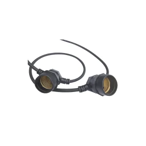 VARAL DE LUZES PRETO 10Mt 10×27 MAX 60W-STRING LIGHT