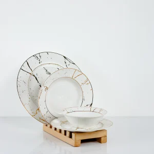 Conjunto De Refeição Branco 24 Peças Para 6 Pessoas