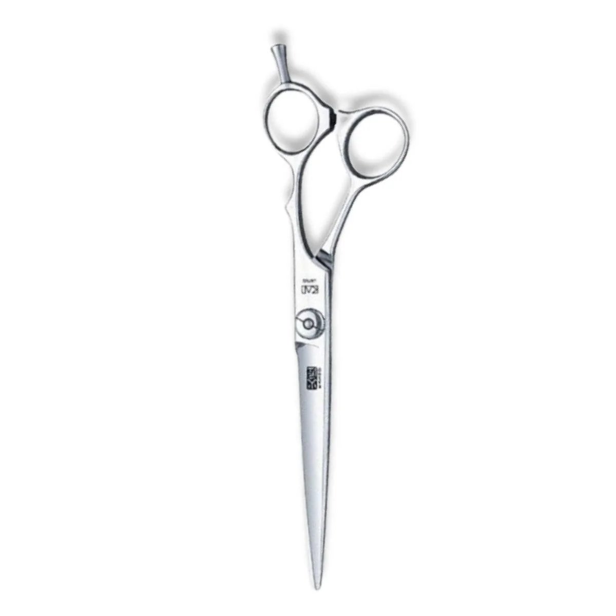 Kasho Tesoura de corte de cabelo semi-deslocada verde
